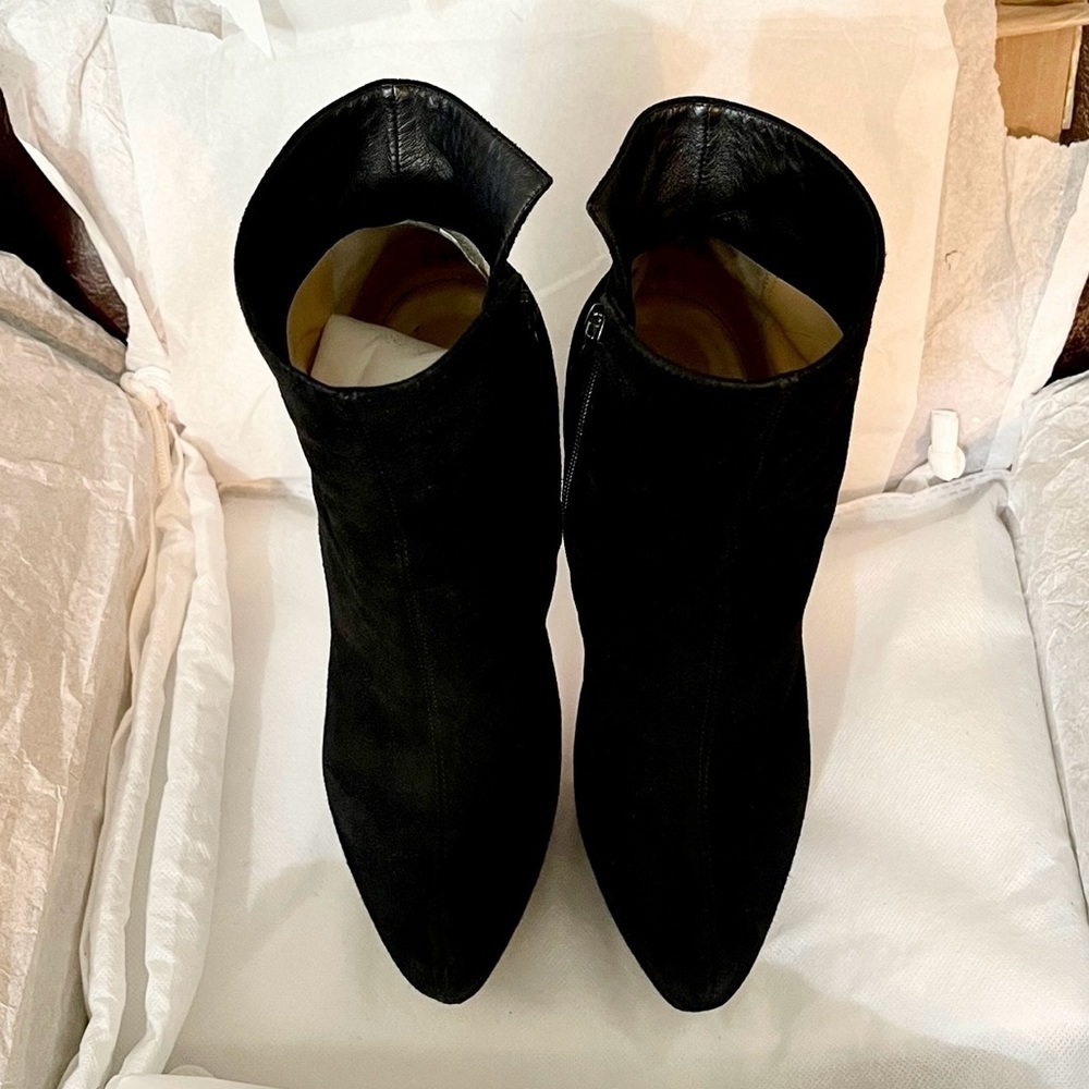 Christian Louboutin Daf Platform Bootie 160 blk Veau Velour suede lthr EU36 - Picture 7 of 14